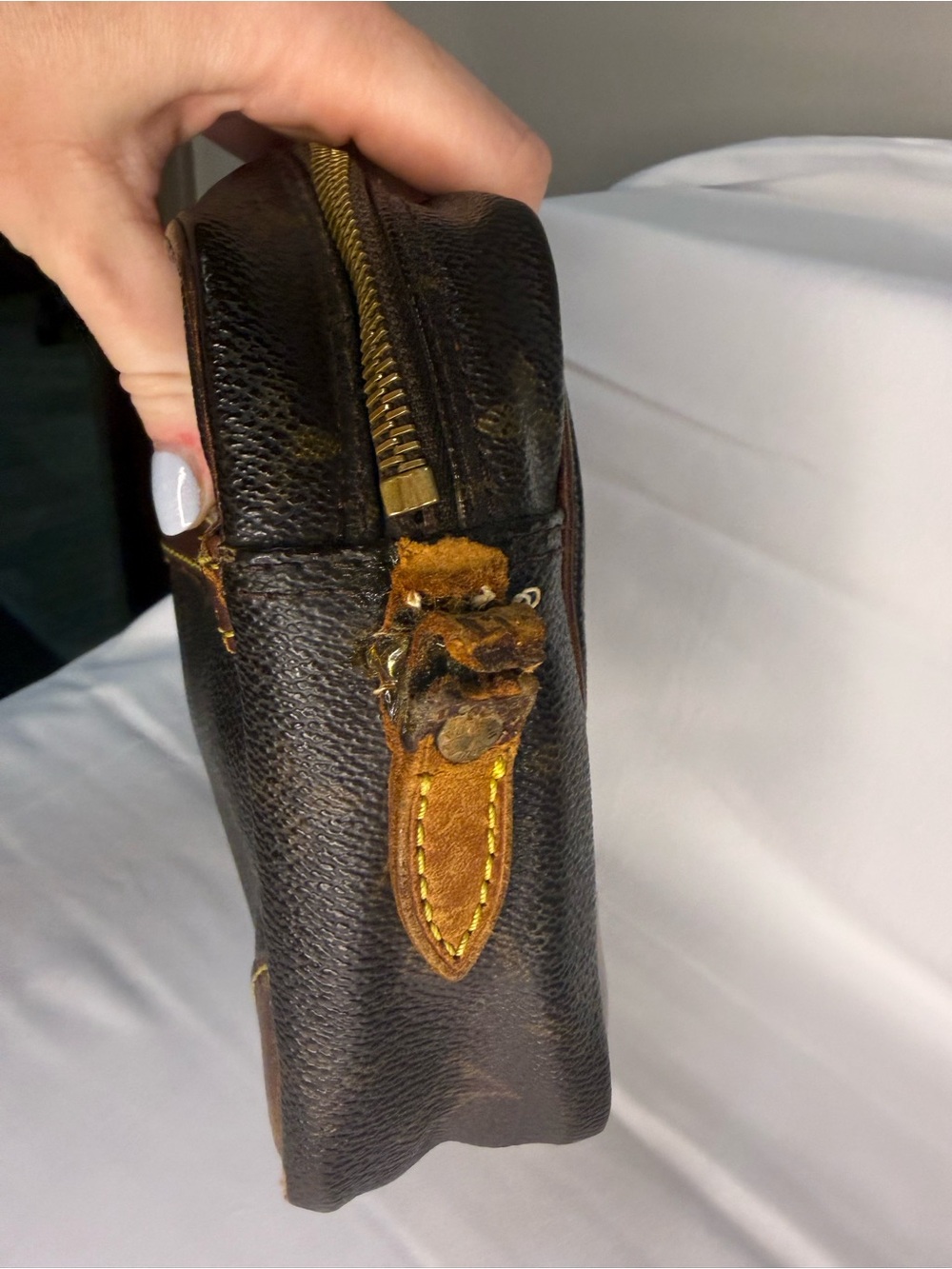Louis Vuitton Brown Monogram Compiegne Clutch Bag - Picture 4 of 9